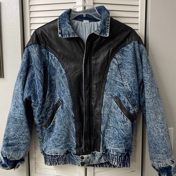 Other - EUC Denim/Leather Jacket (heavily lined)